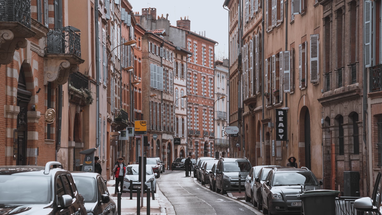 Calles históricas de Toulouse, al sur de Francia